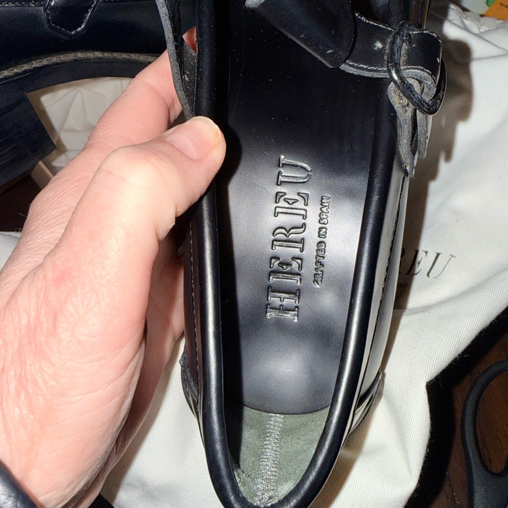 Hereu black Maryjane style women’s shoes. Beautifully handcrafted . Size 9 1/2 - Picture 10 of 17